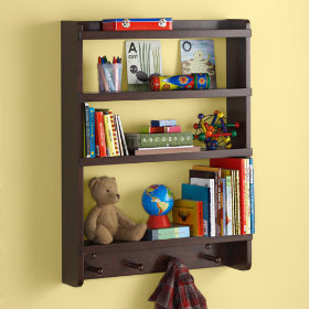 Straight and Narrow Wall Rack (Espresso)