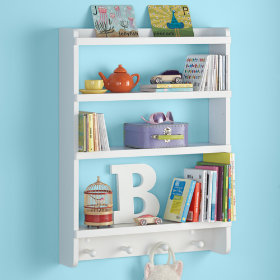 Straight and Narrow Wall Rack (White)