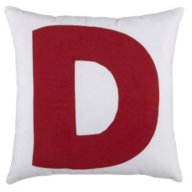 ABC Throw Pillows (Letter D)