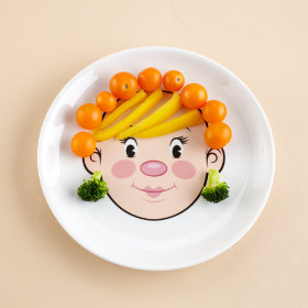 Food Face Plate (Girl)
