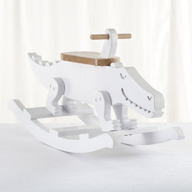 Crocodile Rocks Wooden Rocker