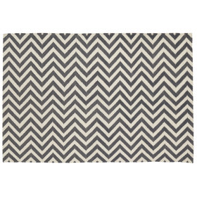 Chevron and On Rug (Grey)