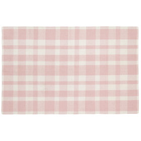 Pastel Plaid Rug (Pink)