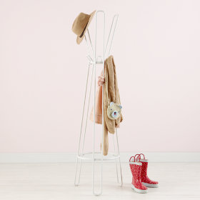 Basic Framework Coat Rack (White)