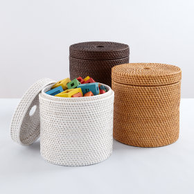 Rattan I Am Round Basket