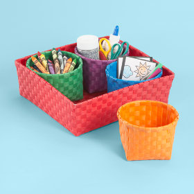 Strappy-Go-Lucky 4 Bin Storage Set (Red)