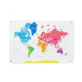 Hue-nited Nations Wall Map