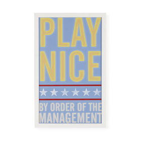 Play Nice Framed Wall Art