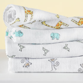 Its a Wrap Swaddling Blanket Set (Zoo Animals)