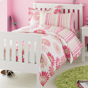 Fresh as a Daisy and Stripes Bedding (Pink)