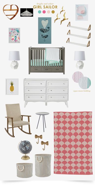Girl Sailor Nautical Nursery | The Land of Nod