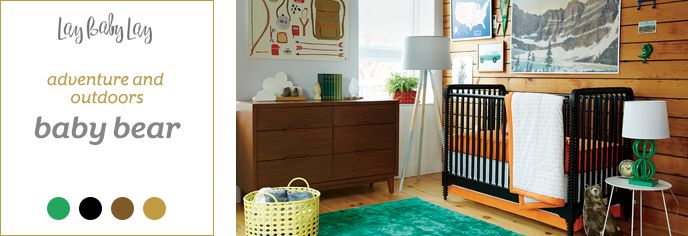Our Baby Bear nursery is a woodland inspired boys nursery, highlighting a sense of adventure and the outdoors.