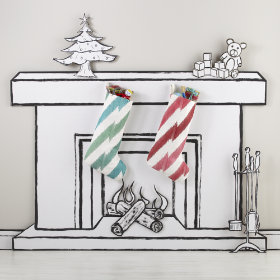 Zig Zag Stocking (Green)